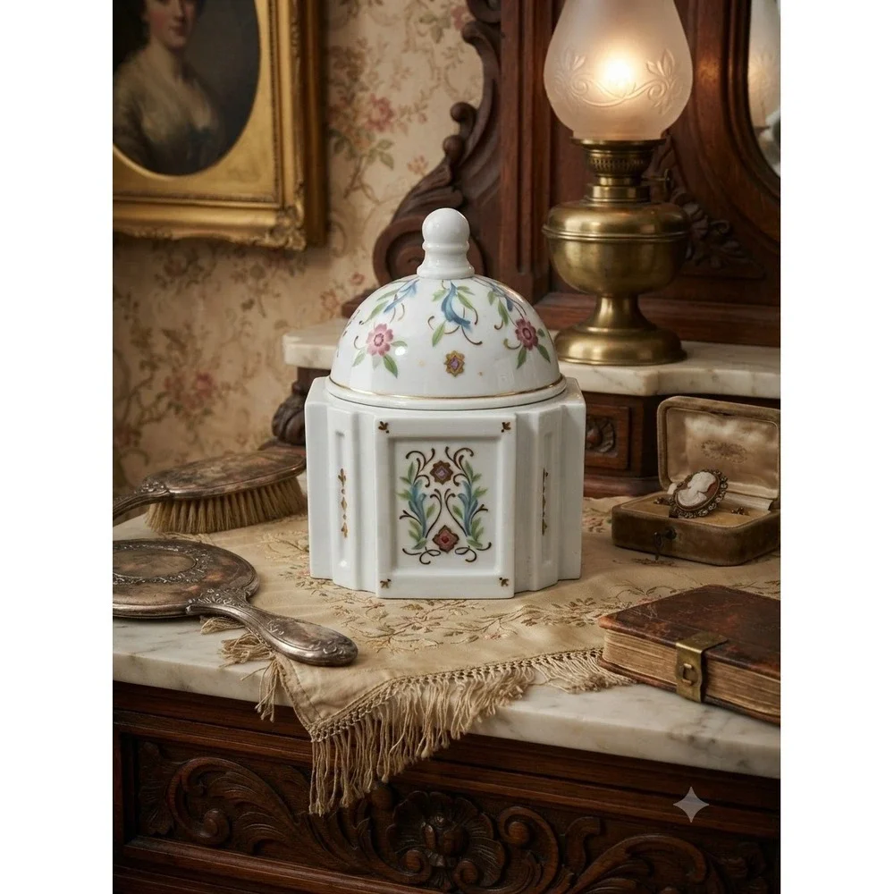Prestige Place Venetian Collection Porcelain Ginger Jar Floral Octagonal Japan
